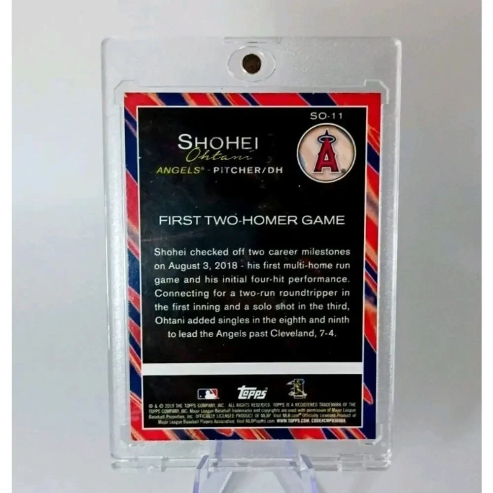 Shohei Ohtani #SO-11 2019 Topps Update Player Highlights First Two Homer Game